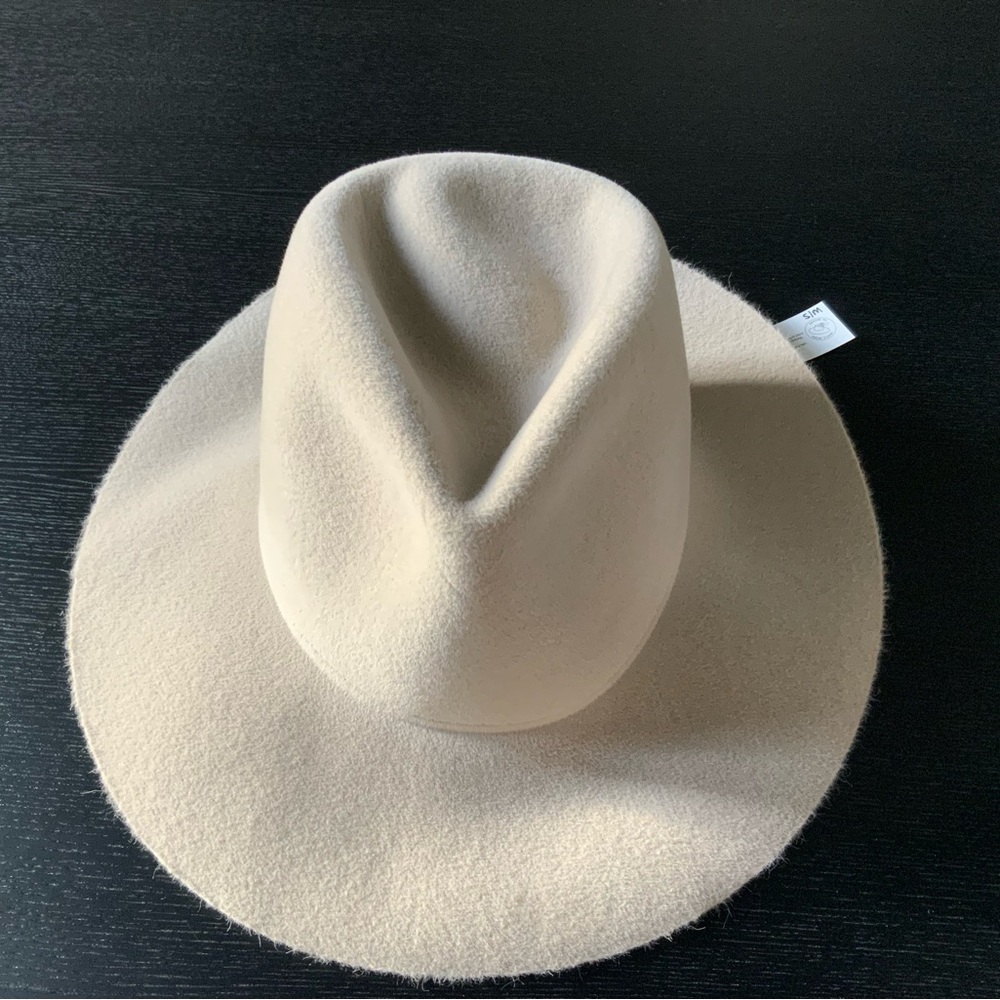 Stylish Cream Wool Fedora Hat by Clyde